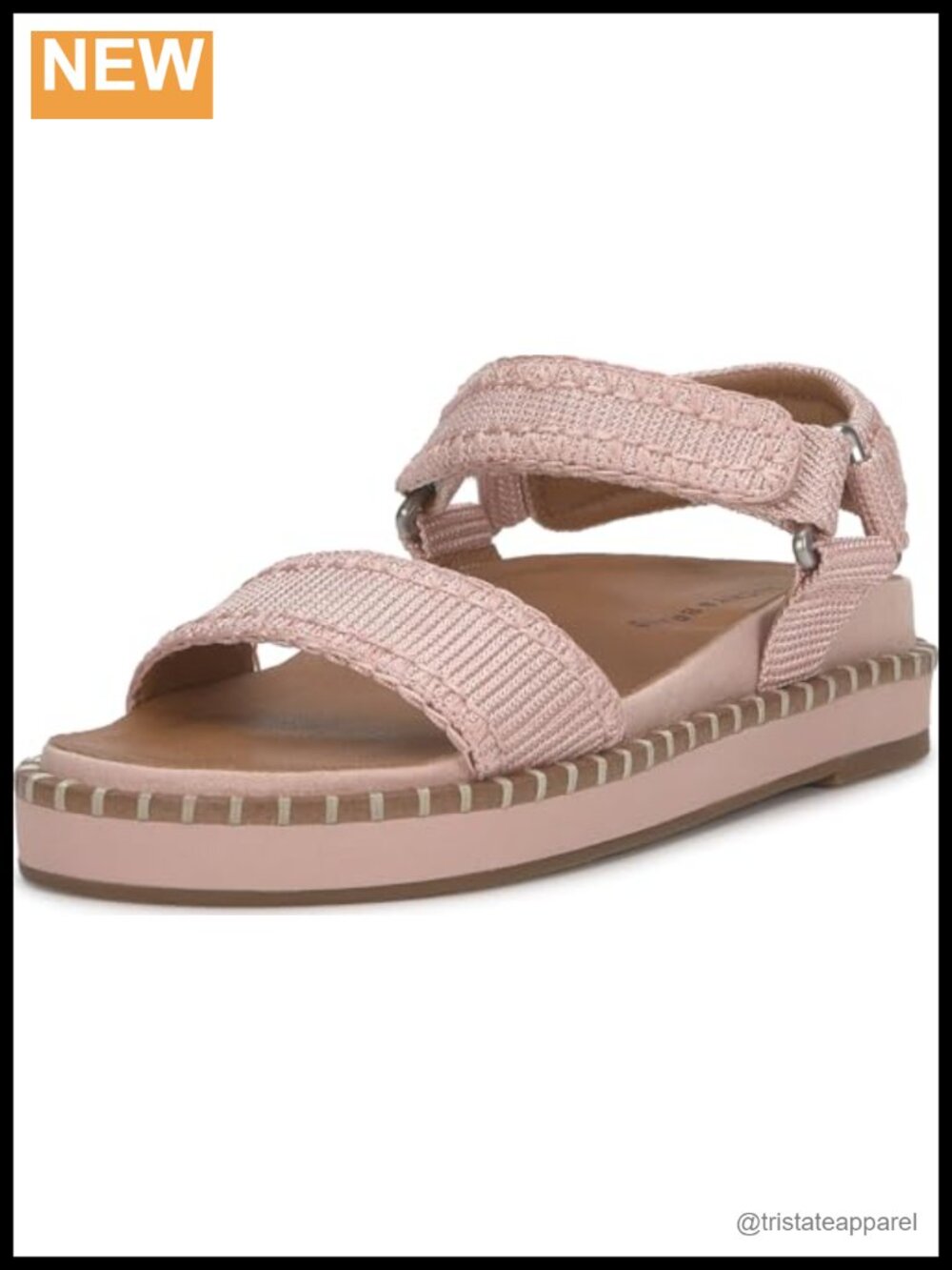 Platform Ankle Strap Sandals Open Toe Textile Upper EVA Outsole